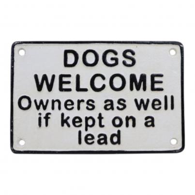 Dogs Welcome - Cast Iron