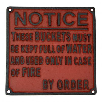 Notice By Order - Cast Iron