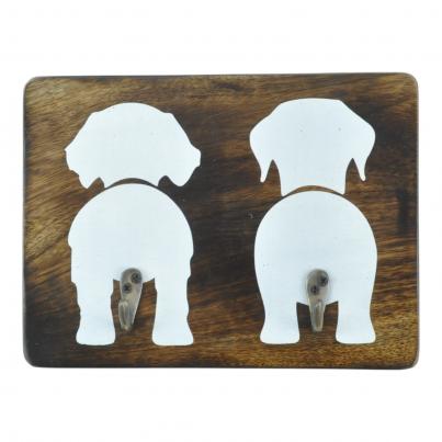 2 Dogs Wall Hook