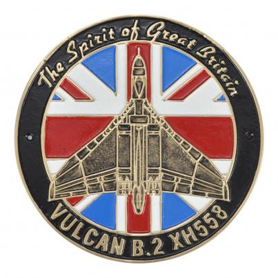 Vulcan B2 XH558 Wall Plaque - Cast Aluminium