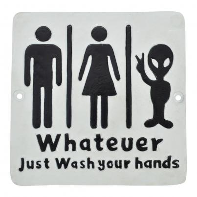 Just Wash Your Hands - Cast Aluminium/Iron
