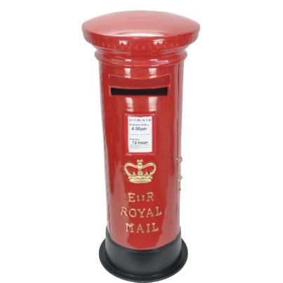 ER Pillar Post Box Red 100x42x42cm