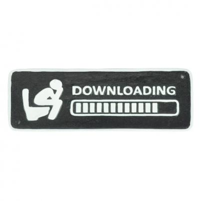 Toilet Downloading Sign