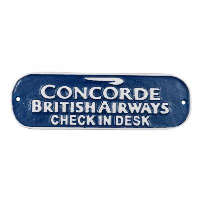 Small Concorde Check In - Aluminium