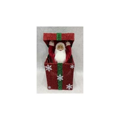 Moving Santa in the Box with Music and Lights