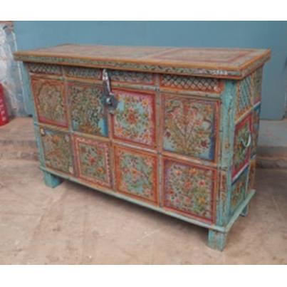 Hand Painted Sideboard with Chest Lid