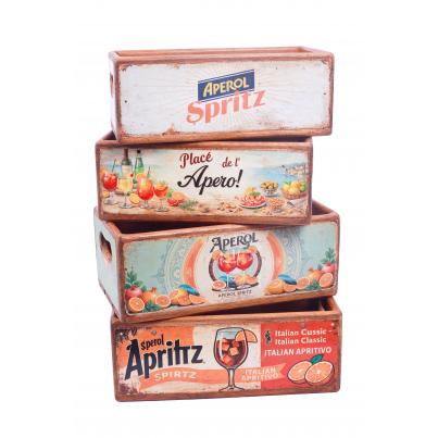 Set of 4 Rectangular Boxes - Aperol