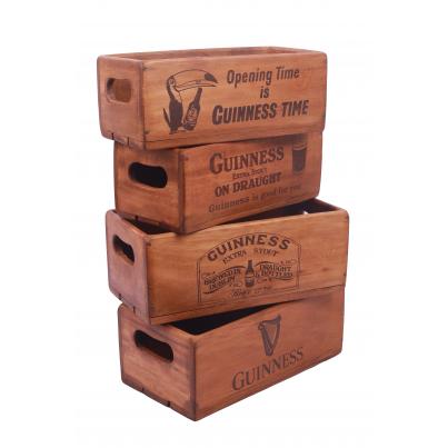 Set of 4 Rectangular Boxes - Guinness