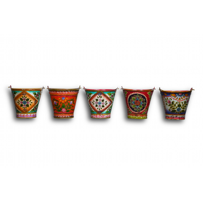 Set of 5 Iron Buckets
