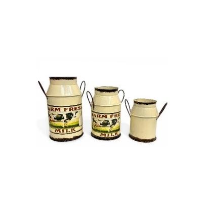 Set of 3 Farm Fresh Milk Jugs