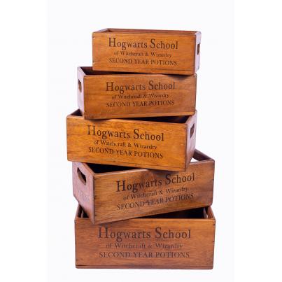 Set of 5 Shellfish Nesting Boxes - Hogwarts School