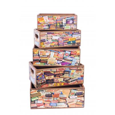 Set of 5 Shellfish Boxes - Nostalgic Confectionary