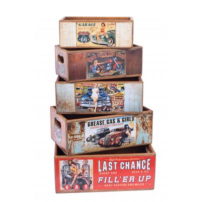 Set of 5 Shellfish Boxes - Garage Girls