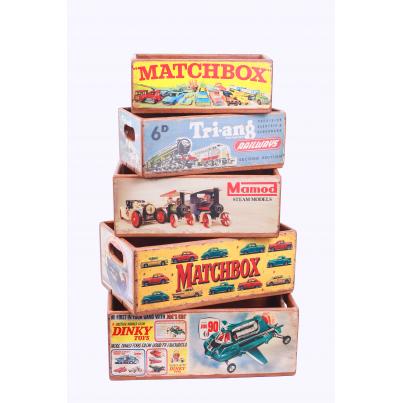 Set of 5 Shellfish Nesting Boxes - Vintage Toy