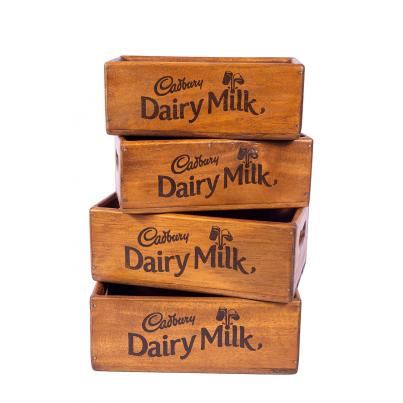 Set of 4 Rectangular Boxes - Cadbury