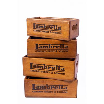 Set of 4 Rectangular Boxes - Lambretta Carnaby