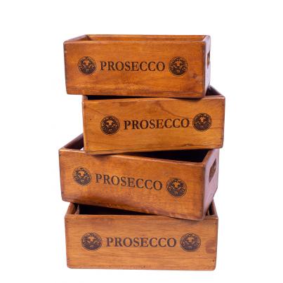 Set of 4 Rectangular Boxes - Prosecco
