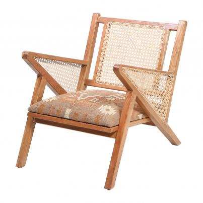Rattan Chair - Orange