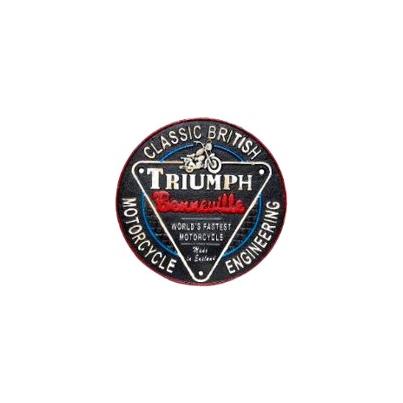Triumph Motorcycle Wall Plaque Round