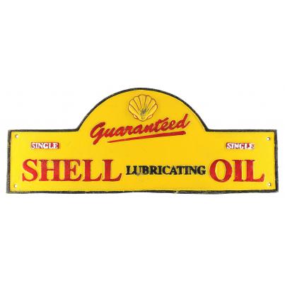 Shell Lubricating Domed Wall Plaque - Cast Iron