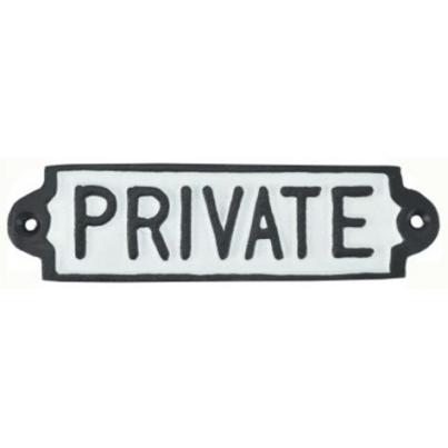 Private Sign