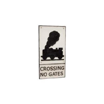 Crossing No Gates Sign