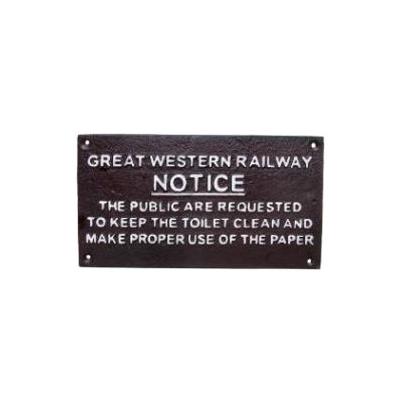 GWR Notice Sign