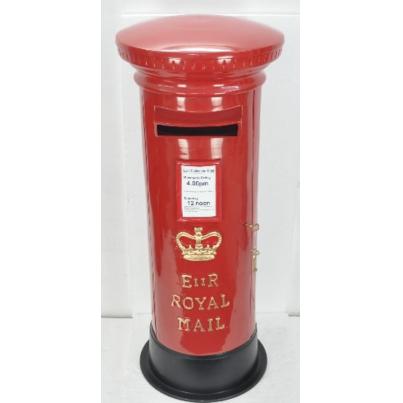 ER Pillar Post Box Red 100x42x42cm