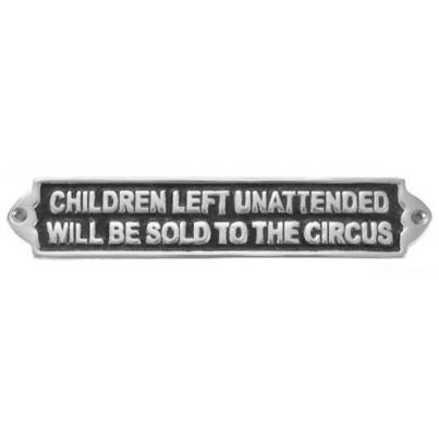 Children Left Sign
