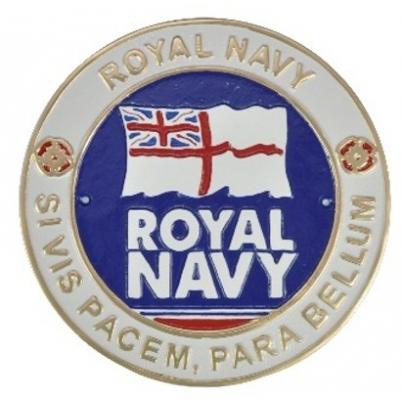 Royal Navy Plaque - Si vis pacem, para bellum