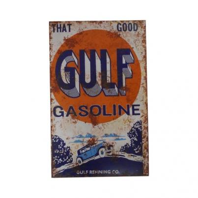 Gulf Gasoline Tin Sign