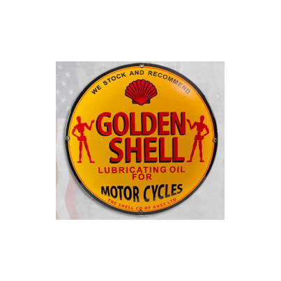 Golden Shell Tin Sign