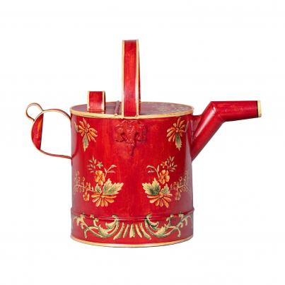 Red Floral Design Watering Can