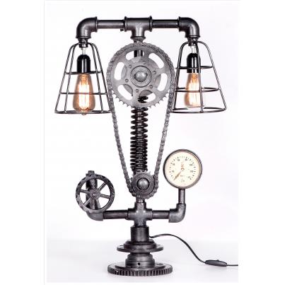 Cogged Table Lamp