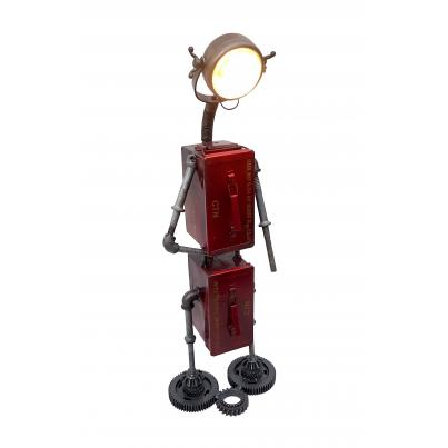 Upcycled Ammo Box Robot Table Light