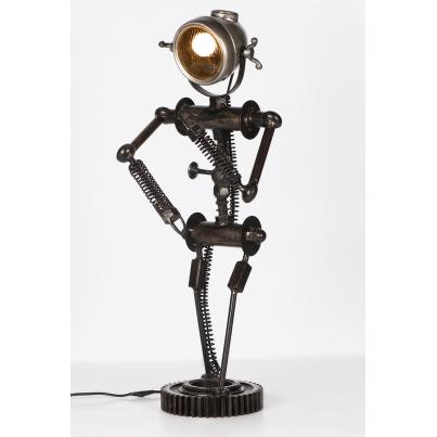 Reclaimed Car Parts Robot Table Lamp