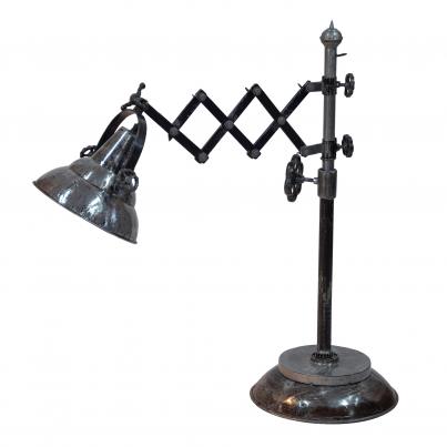 Reclaimed Iron Steampunk Theme Adjustable Table Lamp