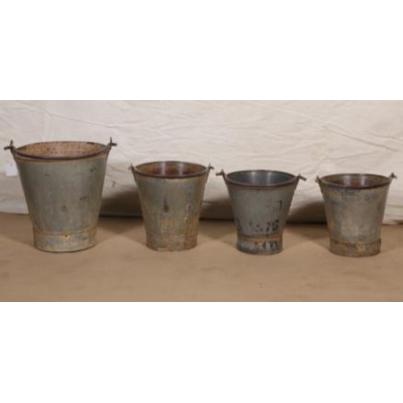 Assorted Old Iron Bucket