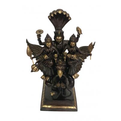 Garud with Laxmi, Vishnu & Cobra