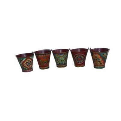 Set of 5 Iron Buckets