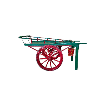 Wooden Horse Cart with Bucket