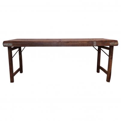 1.8m Folding Wooden Table L180 x W59 x H71cm