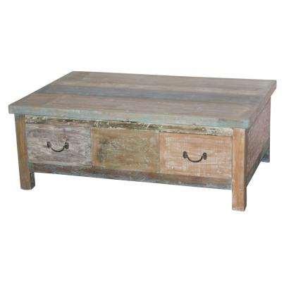 Reclaimed Coffee Table with 2 Drawers