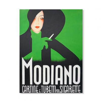 Hand Painted Art Deco Modiano Canvas L93 x W5.5 x H123cm