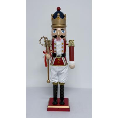 160cm Moving Collapsible Red & White Nutcracker with Music and Lights